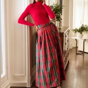 TALBOTS TAFFETA RED SKIRT PETITE 4